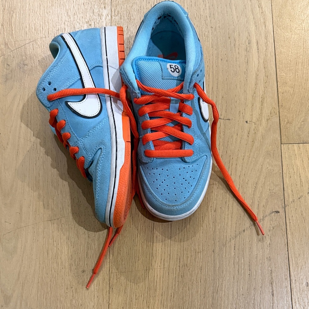 Blue and Orange Nike Air’s